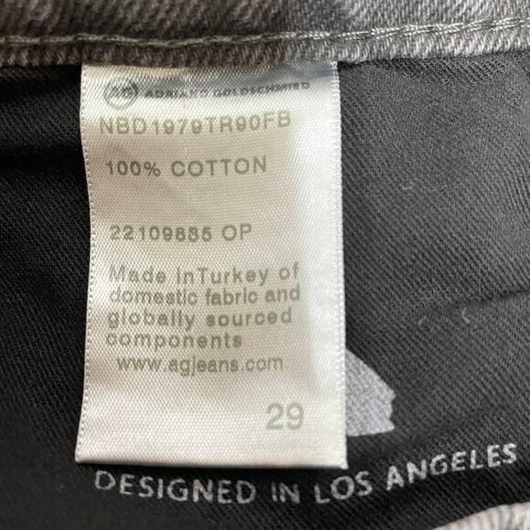 AG Adriano Goldschmied Alexxis Vintage Straight Jean 90's Faded Black Sz 29 NWT - Picture 5 of 10
